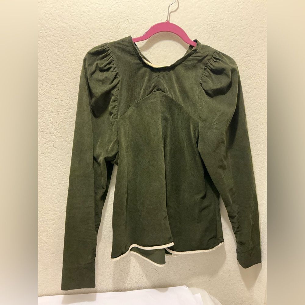 Tish cox  curdory  green top size M